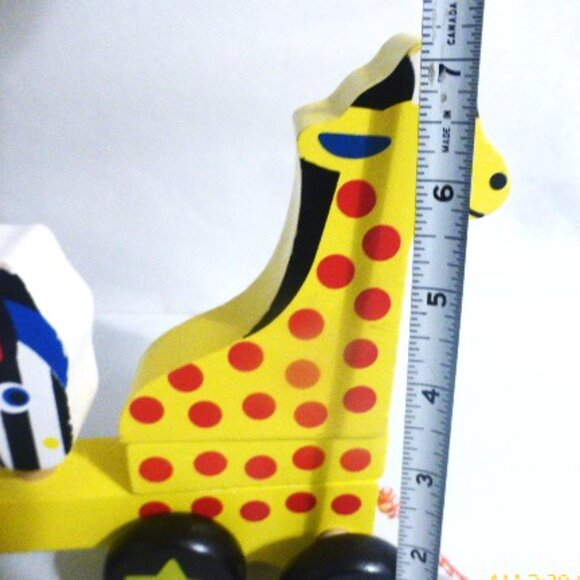 Expired Melissa and Doug ANIMAL TRAIN BUILDING BLOCK #10289 GH1318 Wood Blocks - Picture 11 of 12